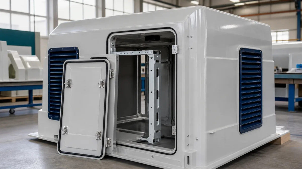 Planificación de cabinas modulares de PRFV para uso repetido