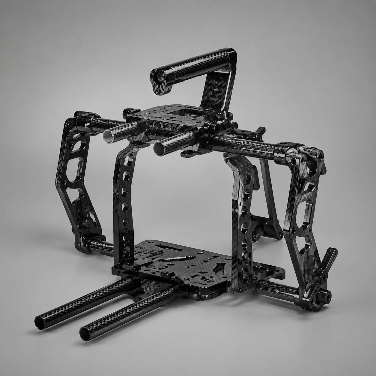 Soporte de cámara de fibra de carbono