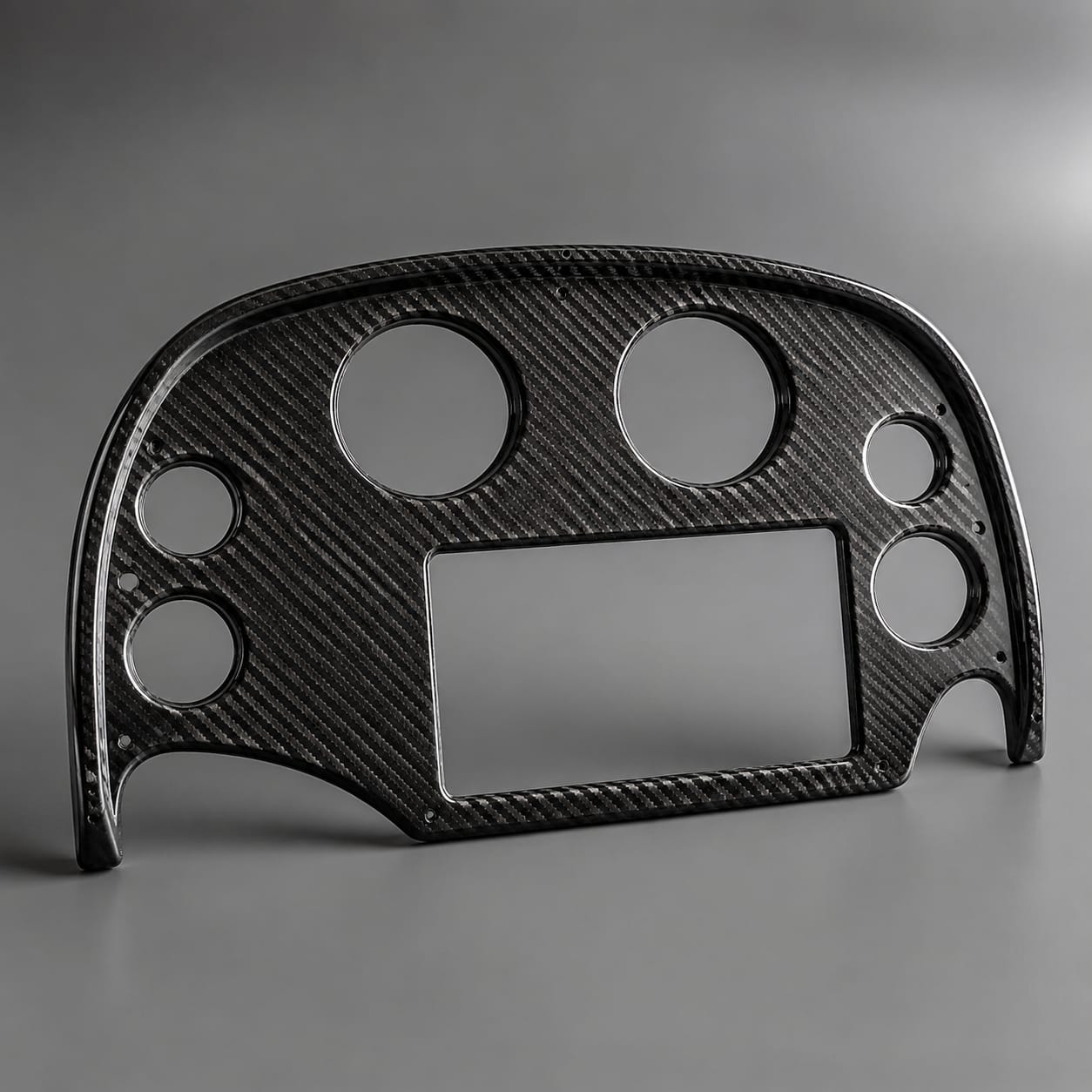 Panel de instrumentos náutico de fibra de carbono