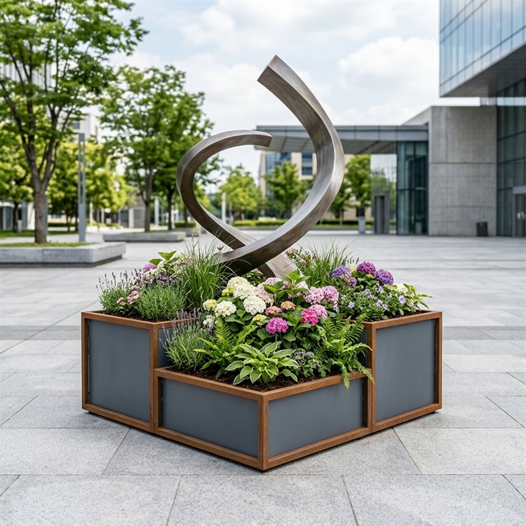 Jardinera escultórica
