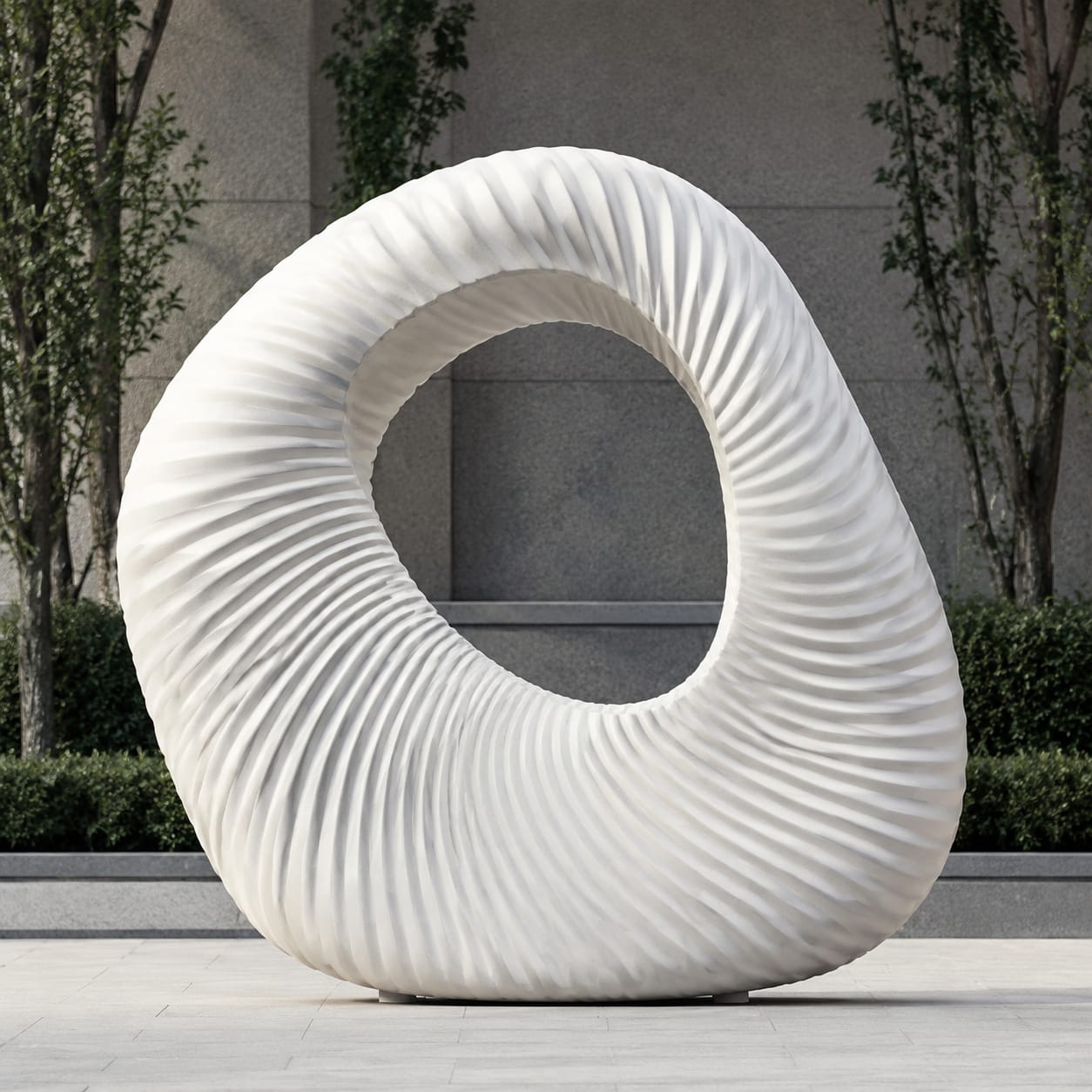 Escultura singular para patios en FRP