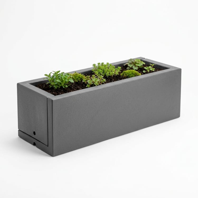 Jardinera para bordes de jardín en FRP