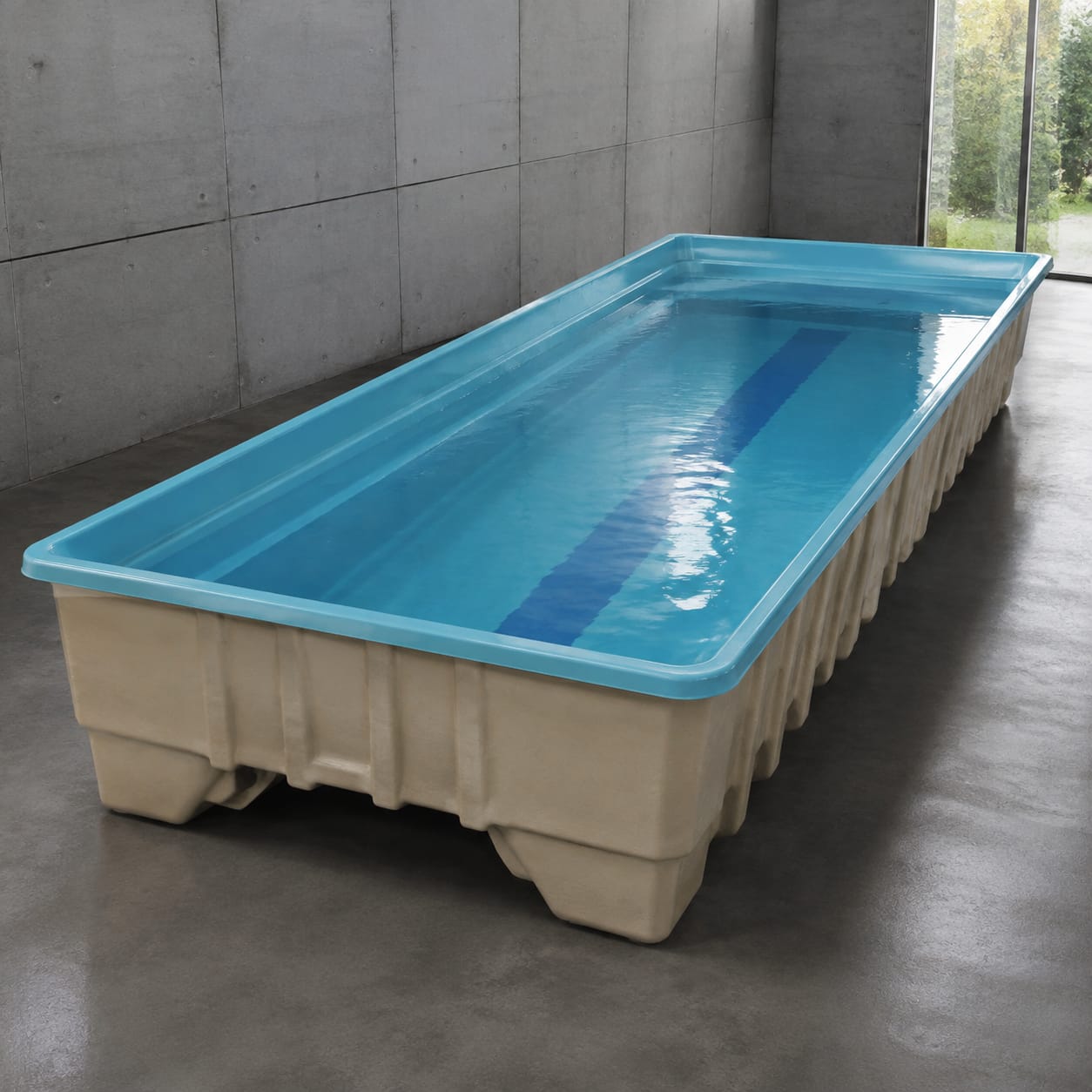 Vaso de piscina de natación en FRP