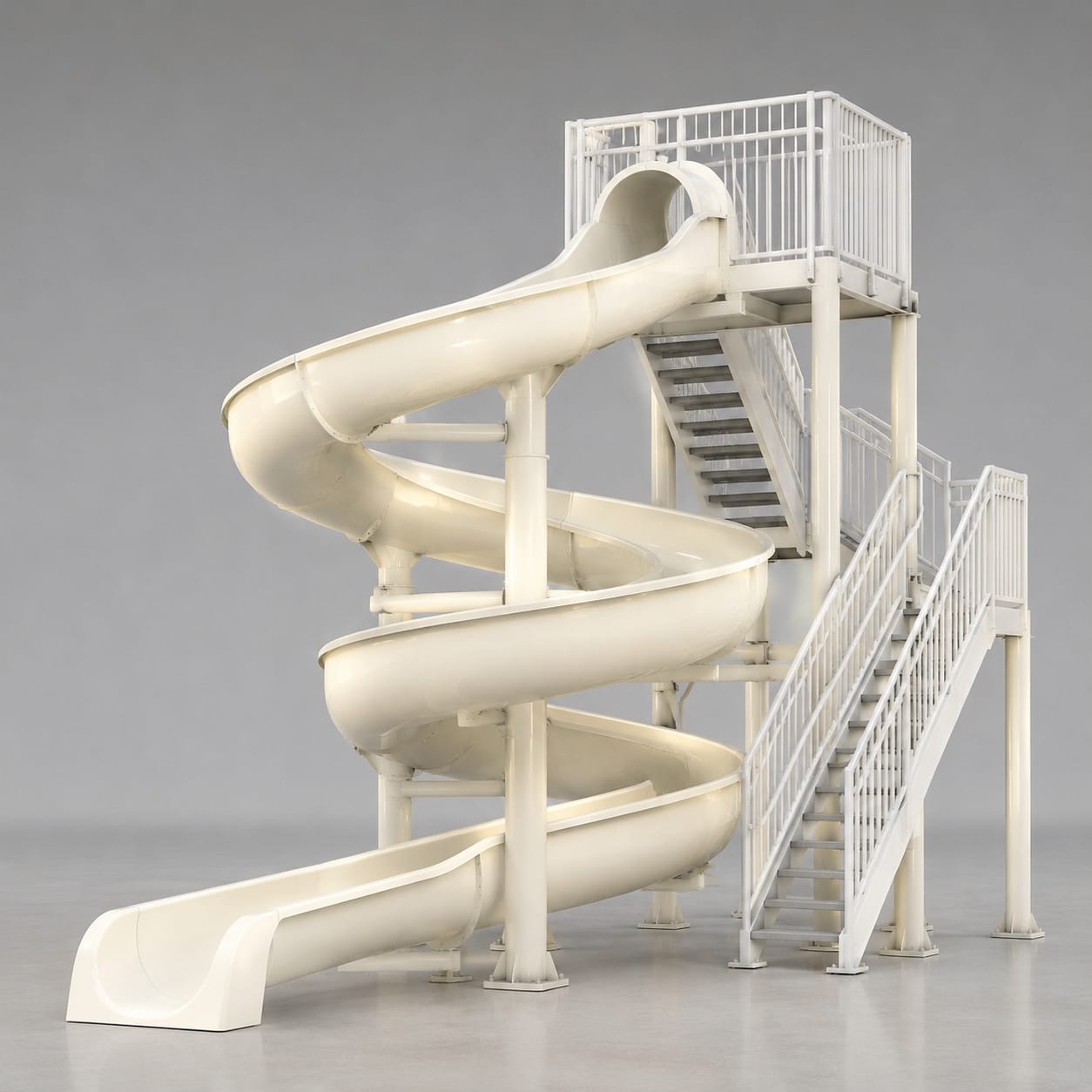 Torre modular para toboganes acuáticos en FRP
