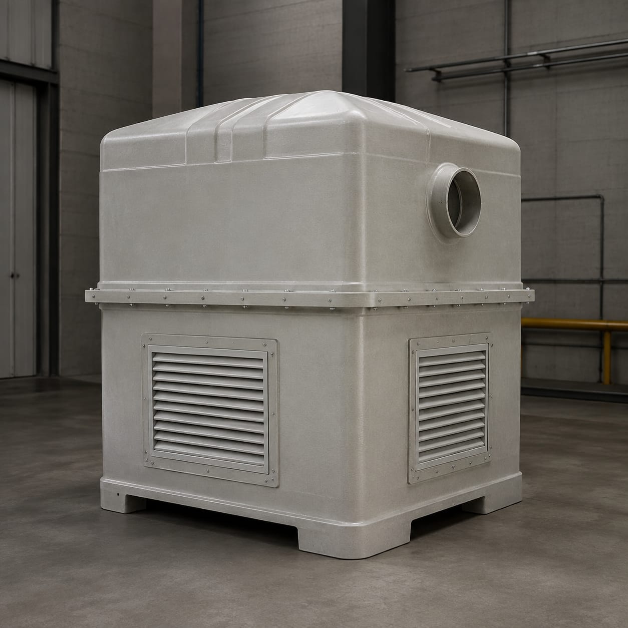 Carcasa para control de olores en FRP