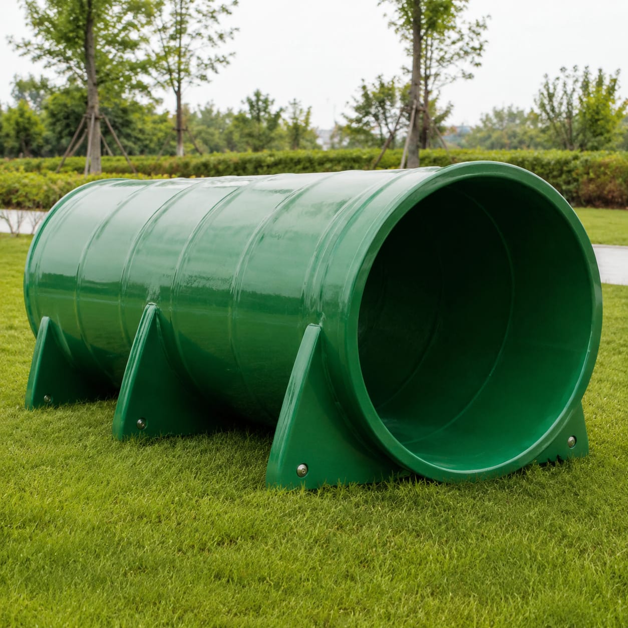 Túnel de agilidad para parques caninos en FRP