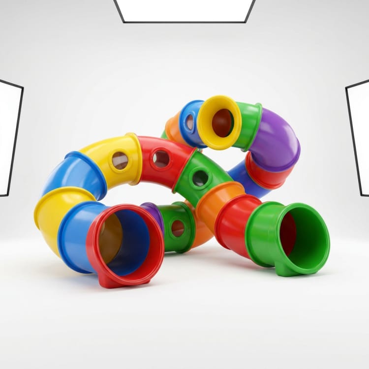 Escultura de túnel para parques infantiles en FRP