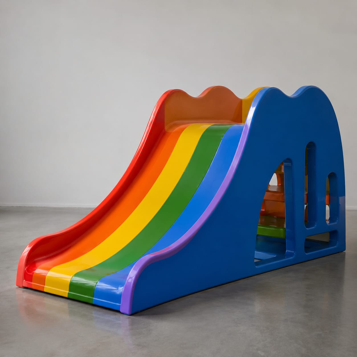 Tobogán arcoíris para niños pequeños en FRP