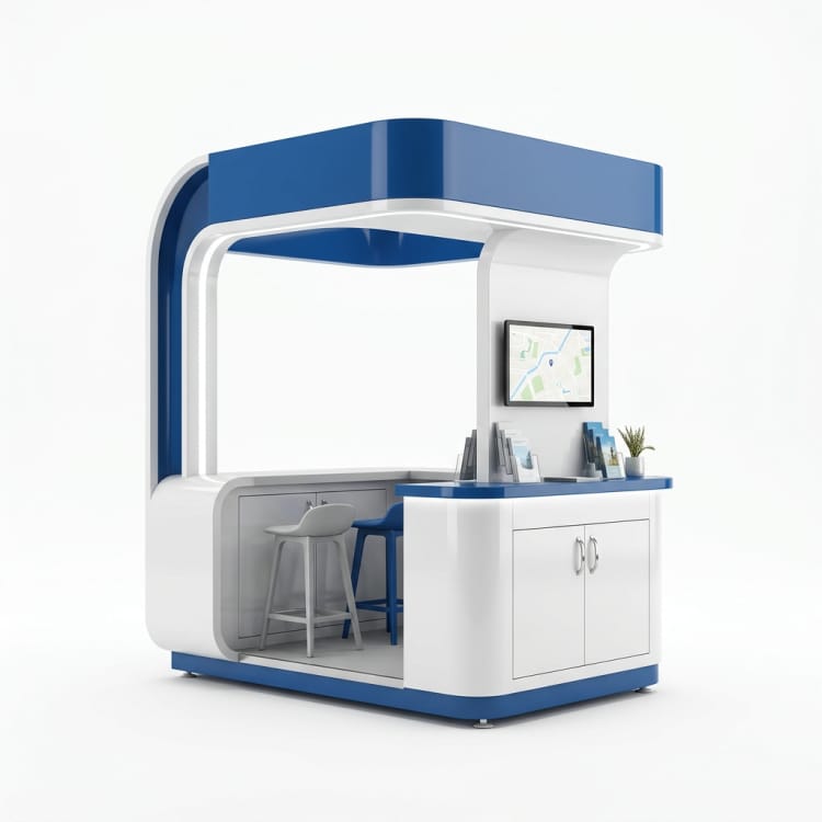 Cabina de atención turística en FRP
