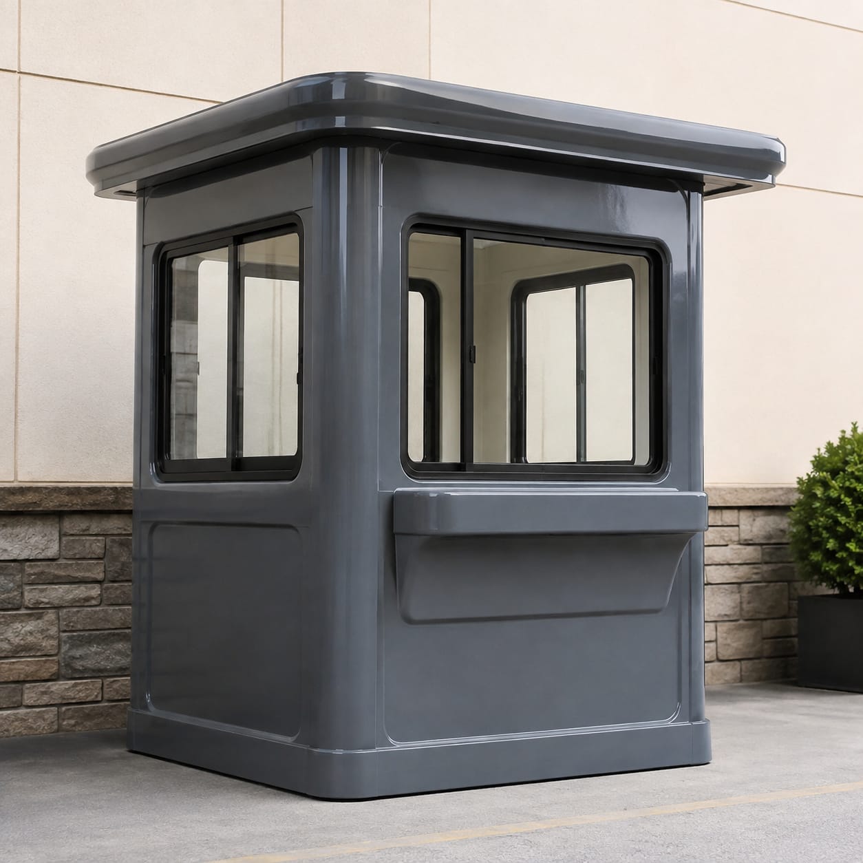 Cabina de servicio de aparcacoches en FRP