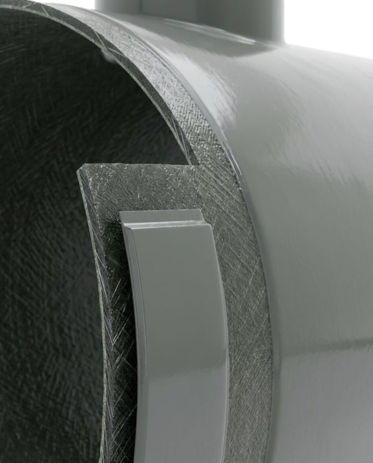 Moldes y fabricación del compuesto La ejecución se realiza en FRP.
