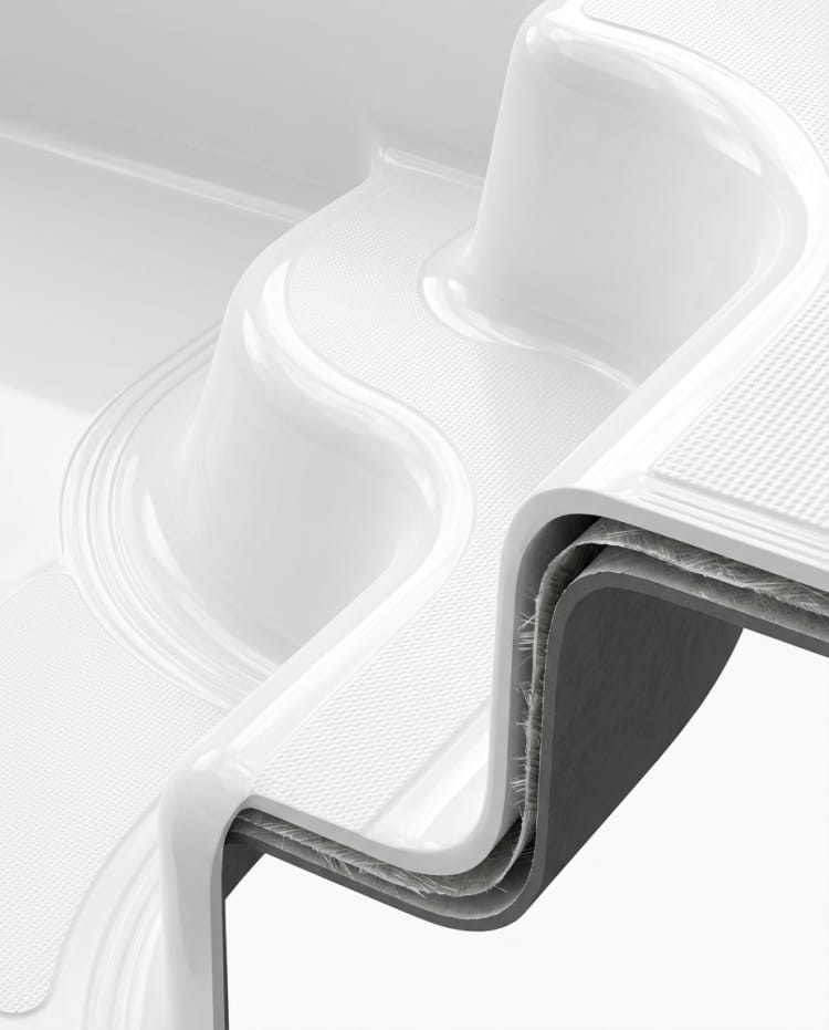 Moldes y fabricación del compuesto La ejecución se realiza en FRP.